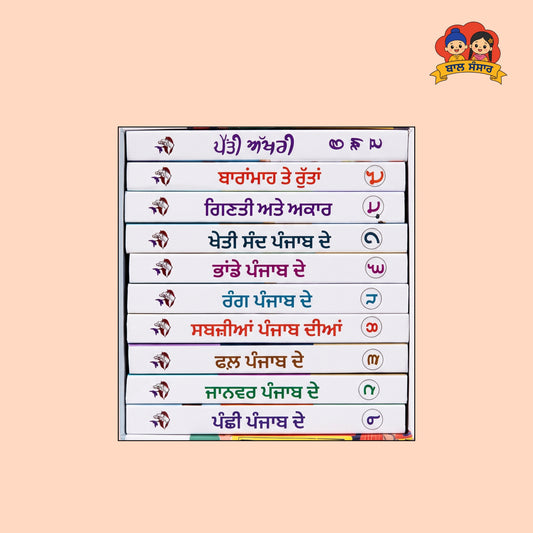 10-book set (ਕਿਤਾਬਾਂ ਵਾਲਾ ਰਖਣਾ )